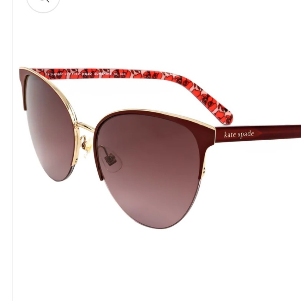 KATE SPADE Women's Red Cat-Eye Sunglasses NIB